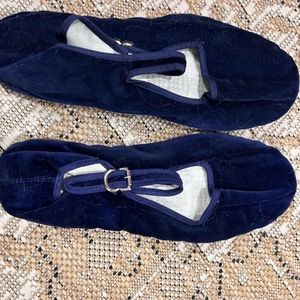 Blue China flats